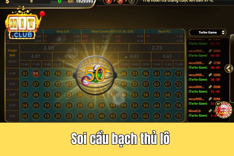 Soi cầu bạch thủ lô